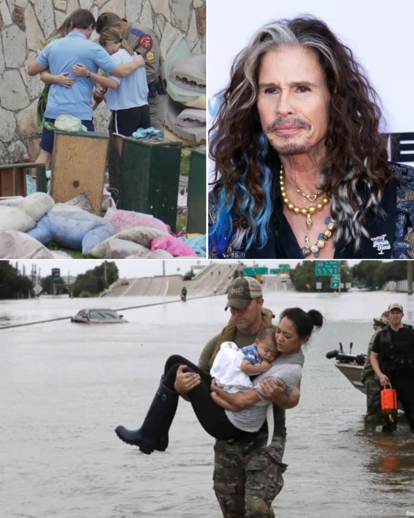 Steven Tyler reacting to Texas flood tragedy